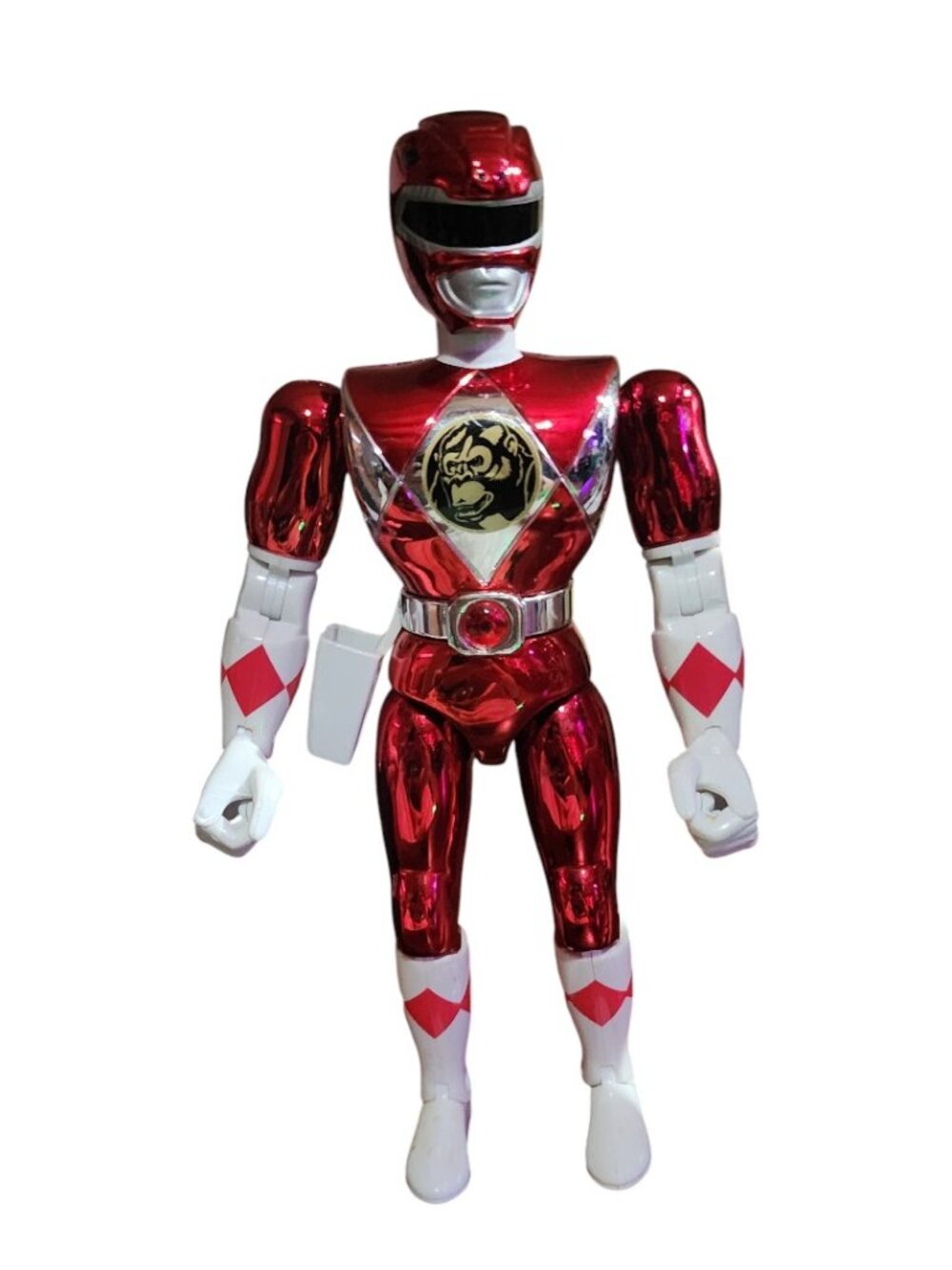 Red Metallic Power Ranger Figurine